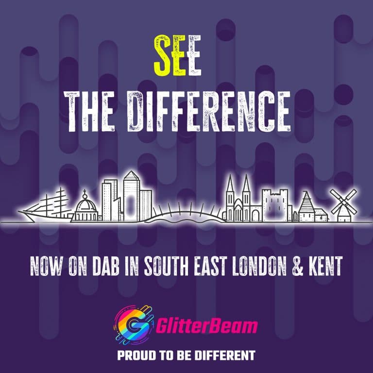 GlitterBeam now on DAB in the South East!