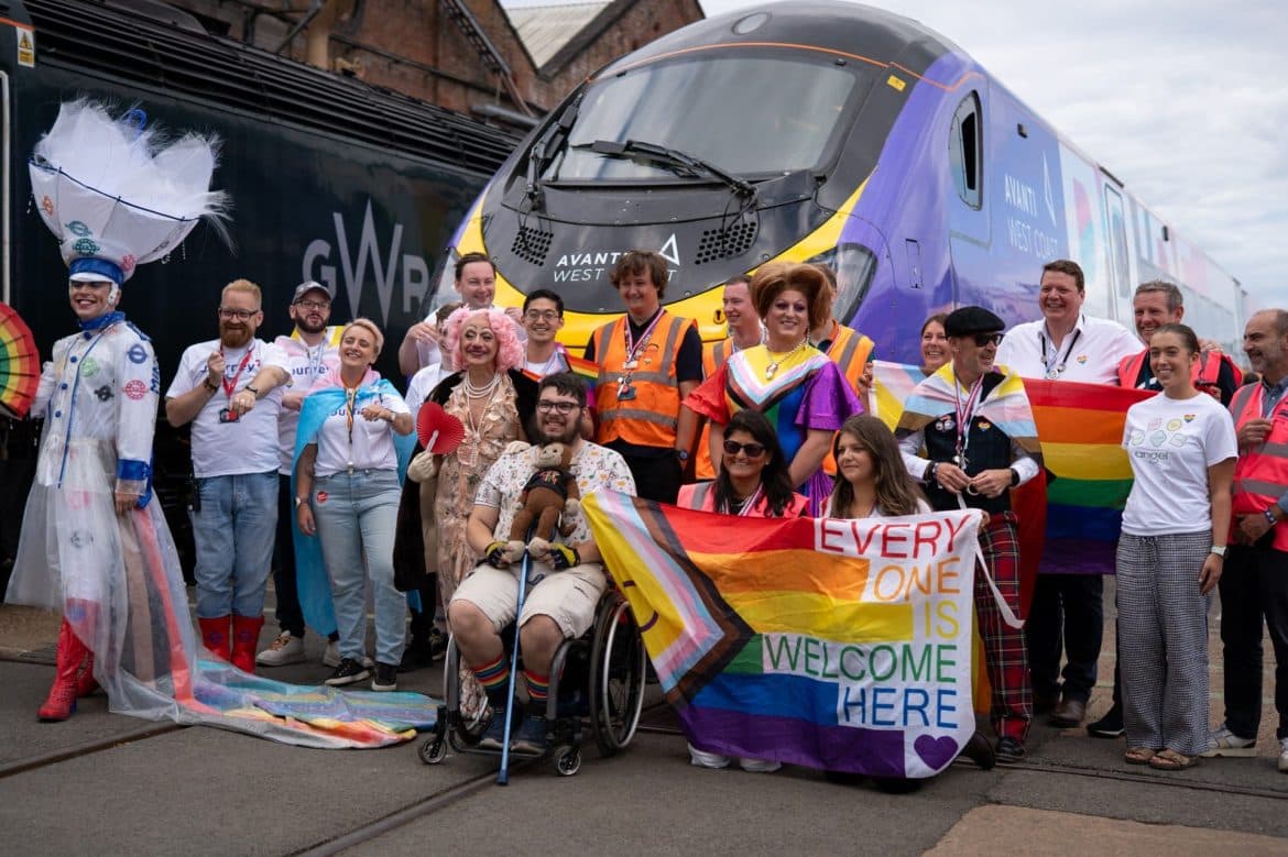 Worlds first Pride parade on a train takes place at record-breaking UK railway festival