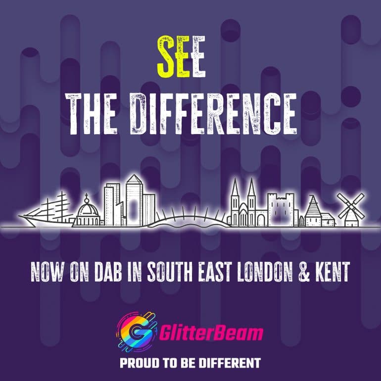 GlitterBeam now on DAB in the South East!