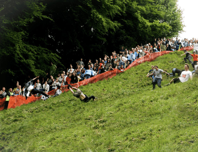 There’s a Village in England Where People Still Race Down a Hill Chasing Cheese